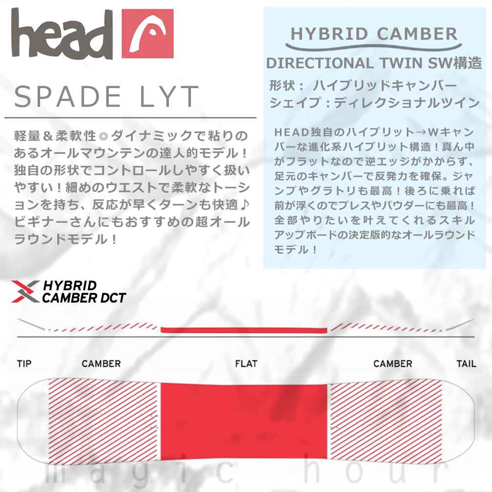 HEAD(ヘッド) スノーボード 板 メンズ 2点 セット head ヘッド SPADE