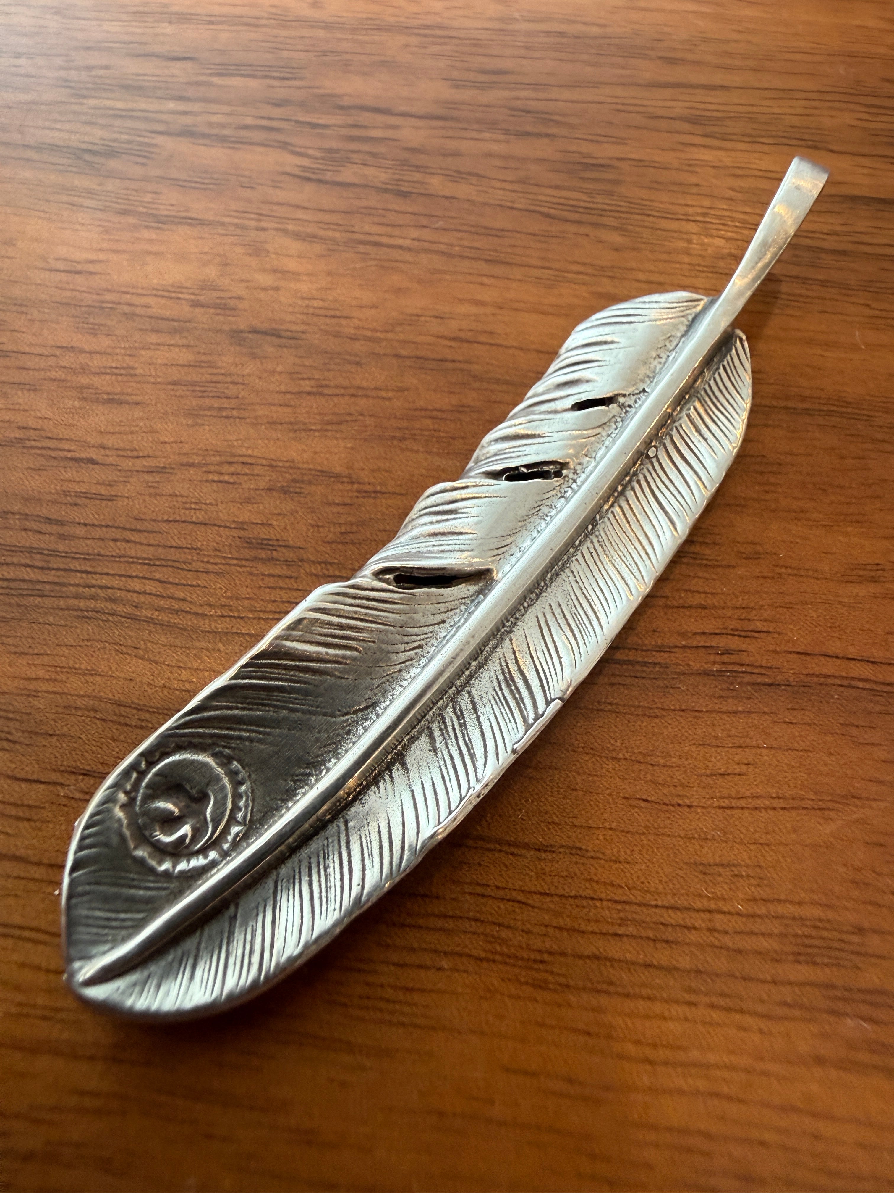 ゴローズ my first goro's提案セット プレーン特大フェザー＋ビーズ鹿革紐