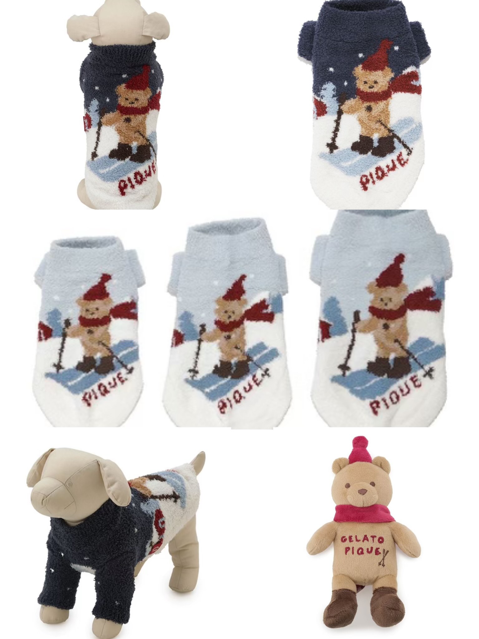 gelato pique】🎄ホリデーアイテム🎄スキーベアシリーズ | ジェラート