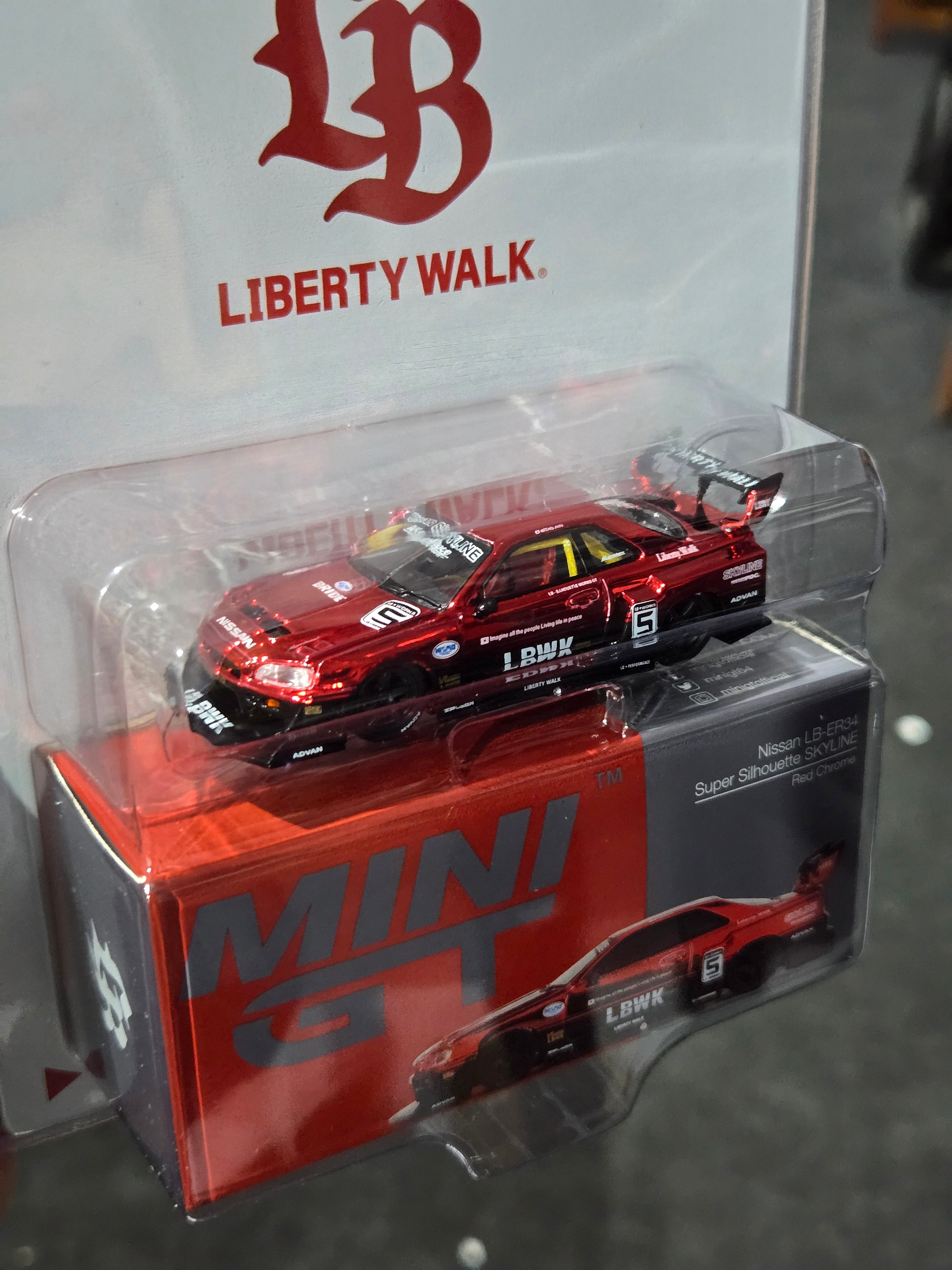 Brazil Exclusive Mini GT 1:64 Nissan LB-ER34 Super Silhouette