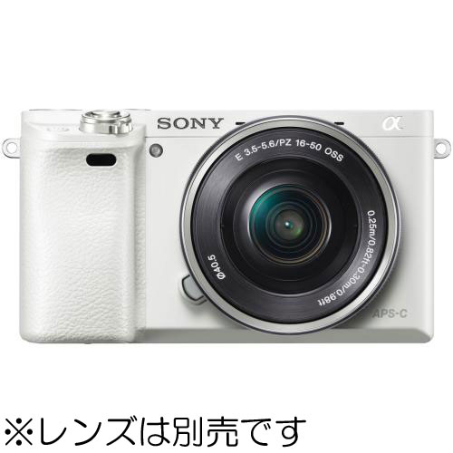 ソニー α6000 ﾎﾞﾃﾞｨ ﾎﾜｲﾄ ILCE-6000【2430万画素】 ミラーレス一眼 の