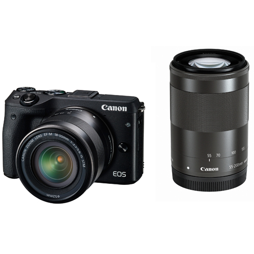 キヤノン EOS M3 ダブルズームキット ブラック | ミラーレス一眼