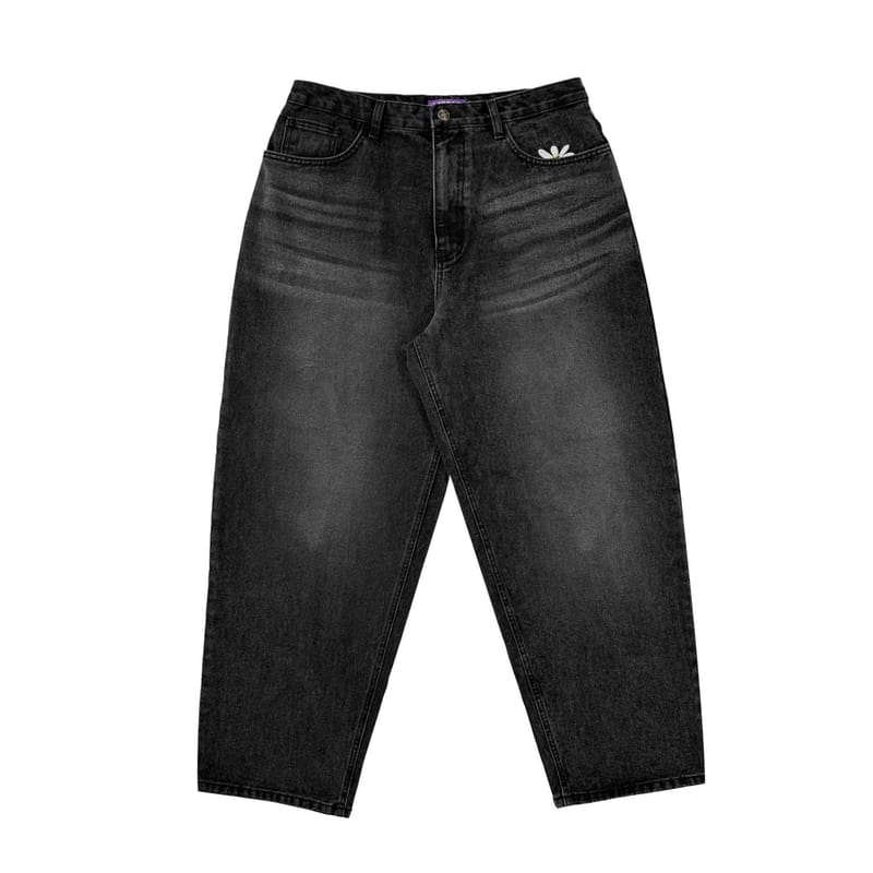 Labros Smart Daisy Cat Brush Baggy Jeans - 24 SS