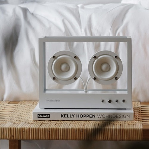 TRANSPARENT SPEAKER SMALL ホワイト W268×H203mm - YAMAGIWA OnlineStore