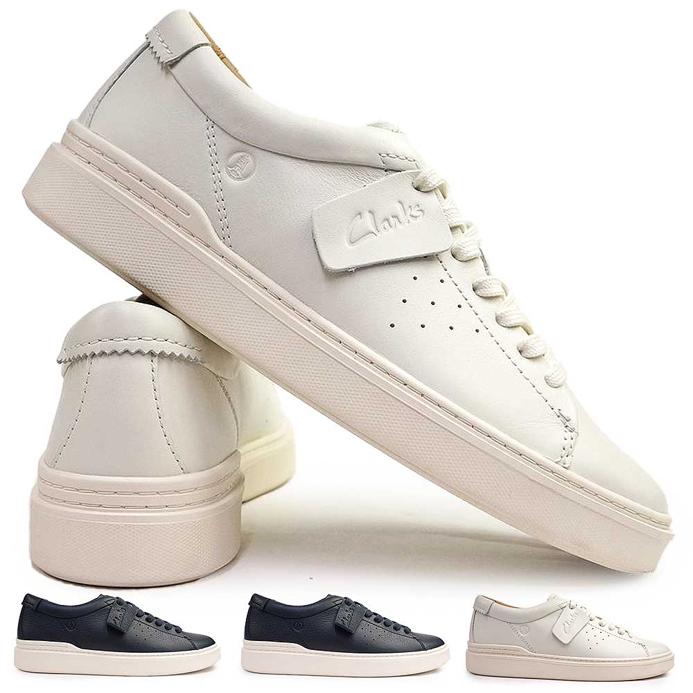 Clarks（クラークス） メンズ レザー スニーカー クラフト スウィフト