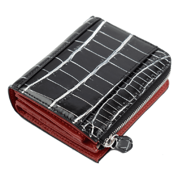 MGSABLE 二つ折り財布 クロコダイル レディース ワニ革 折り財布 本革