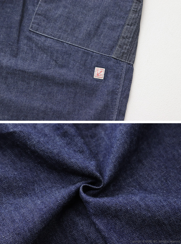 快晴堂 かいせいどう ライトオンスデニム6オンス 斜めポケット・New