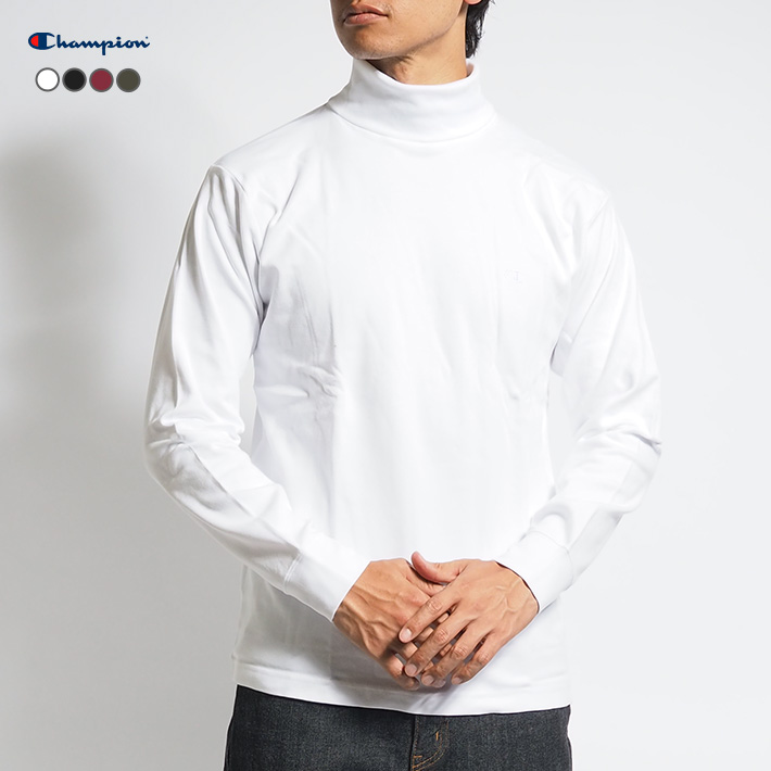 Champion（チャンピオン） ロンT タートルネック 長袖 ワンポイント