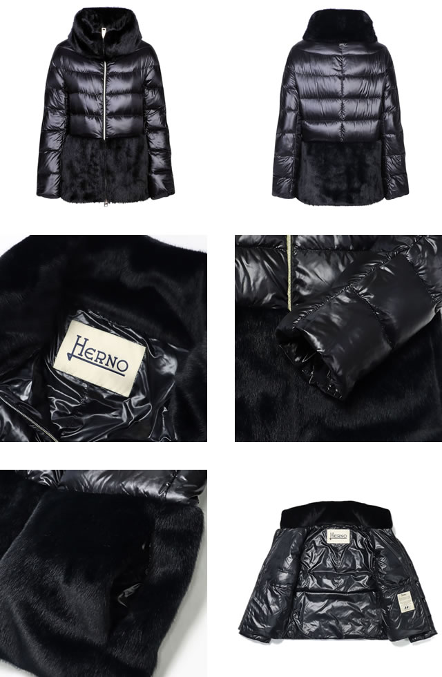 HERNO（ヘルノ） ダウン エコファー ダウンジャケット レディース