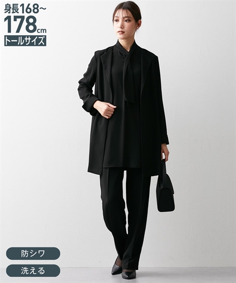 ニッセン（nissen） 喪服 礼服 ブラックフォーマル パンツスーツ