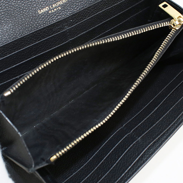 SAINT LAURENT 中古 サンローラン 長財布ニ折小銭入付き レディース