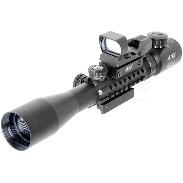 ANS Optical C3-9x40EGB 可変ズーム トリプルレール ライフルスコープ