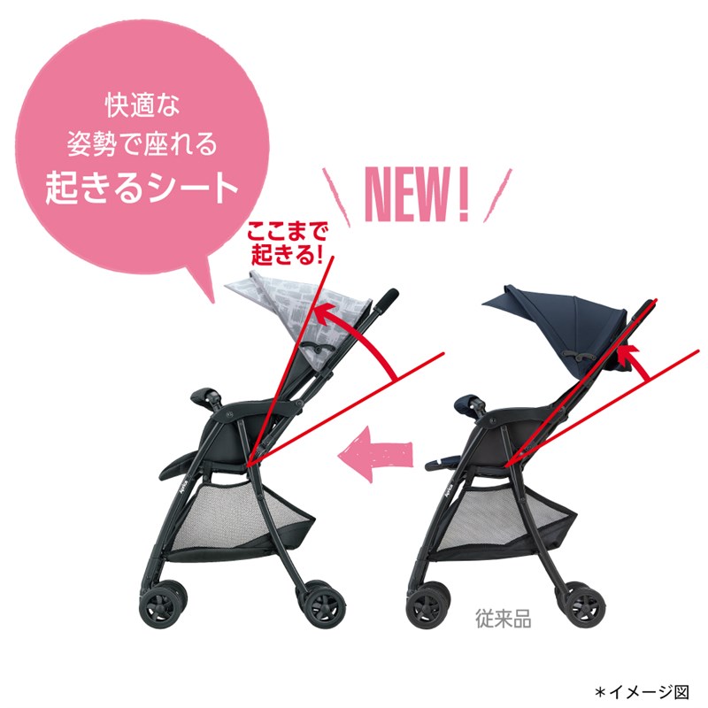 アップリカ マジカルエアー AG カーキ GN B型ベビーカー ワンタッチ