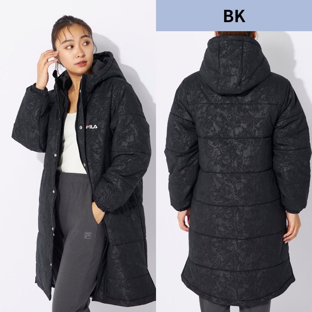 FILA（フィラ） ダウンジャケット ベンチコート レディース 中綿ロング
