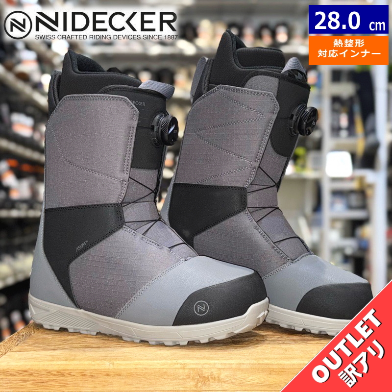 ラスト1点】 【OUTLET】24-25 NIDECKER SIERRA カラー:GRAY 28cm
