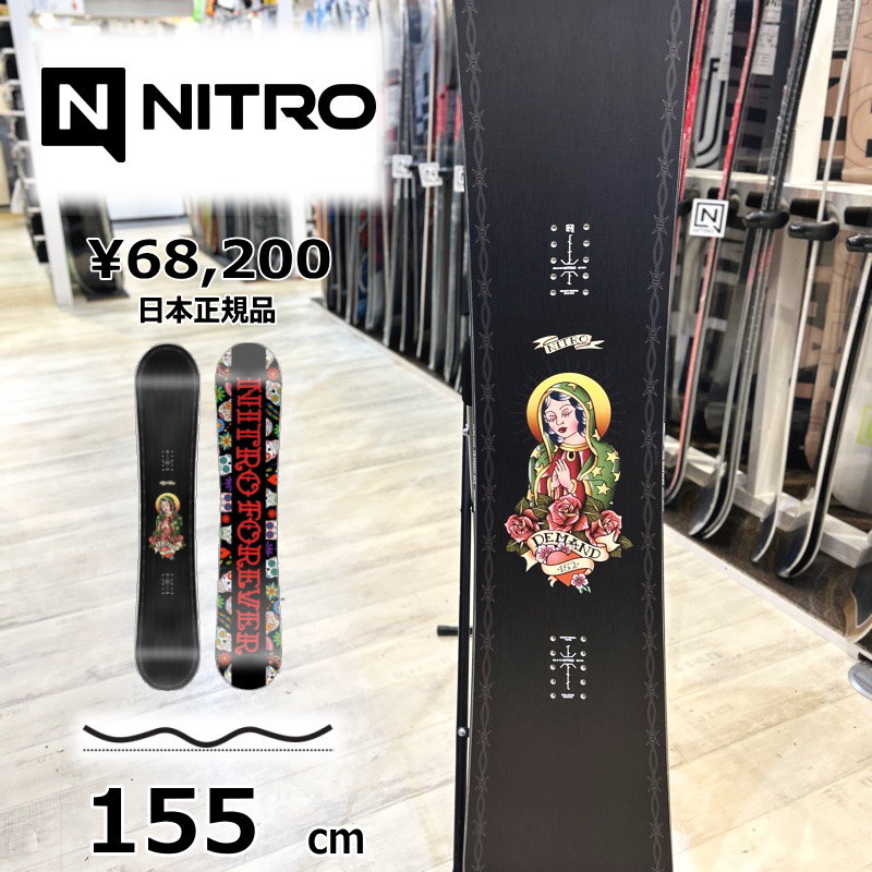 即納】メンズ スノーボード 板 155cm NITRO DEMAND LTD GULLWING