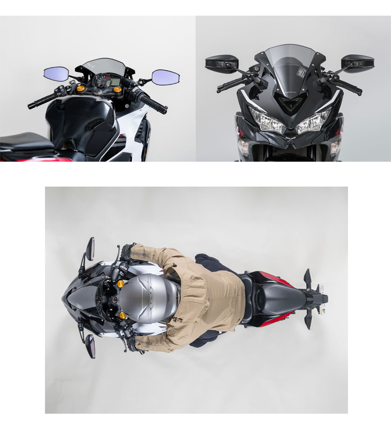 NAPOLEON タナックス ナポレオン カウリングミラー14 ブラック NC-004