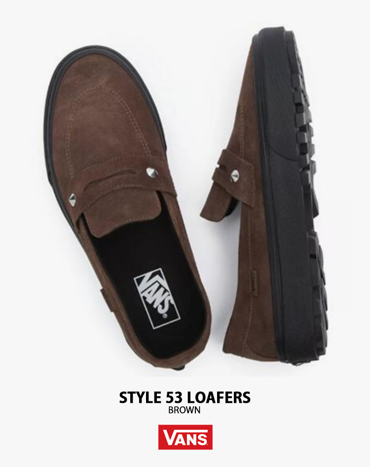 VANS（ヴァンズ） バンズ ローファー STYLE 53 LOAFERS BROWN