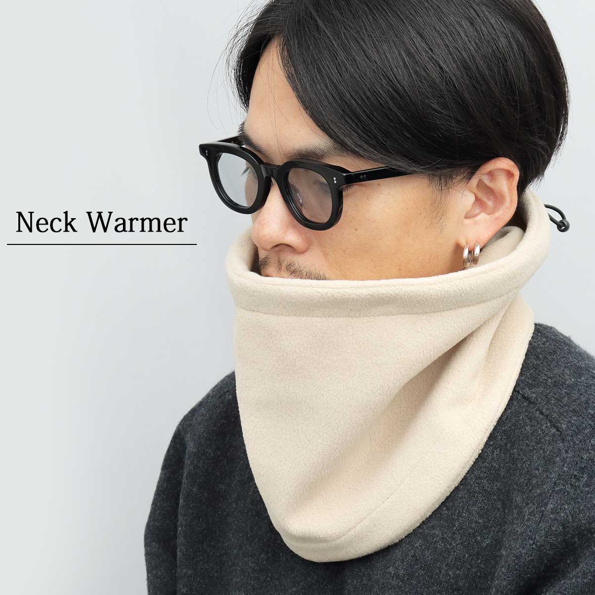 A.M.S. ネックウォーマー ファーネックウォーマー ムートンネック