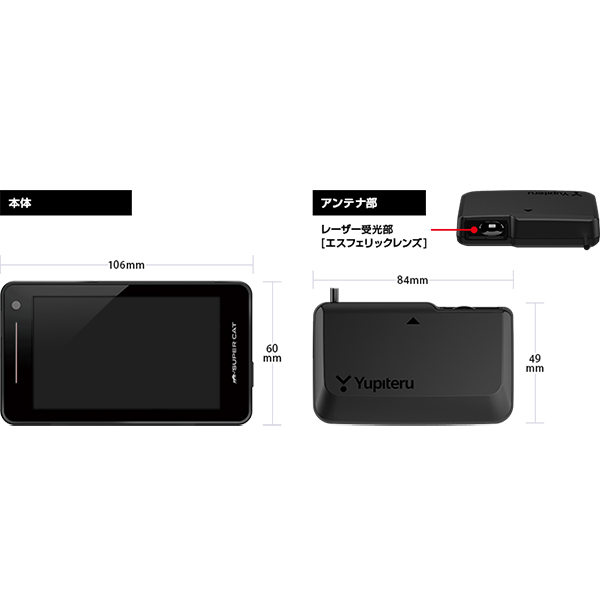 爆買 ユピテル YK-3100 レーザー&レーダー探知機 セパレートモデル