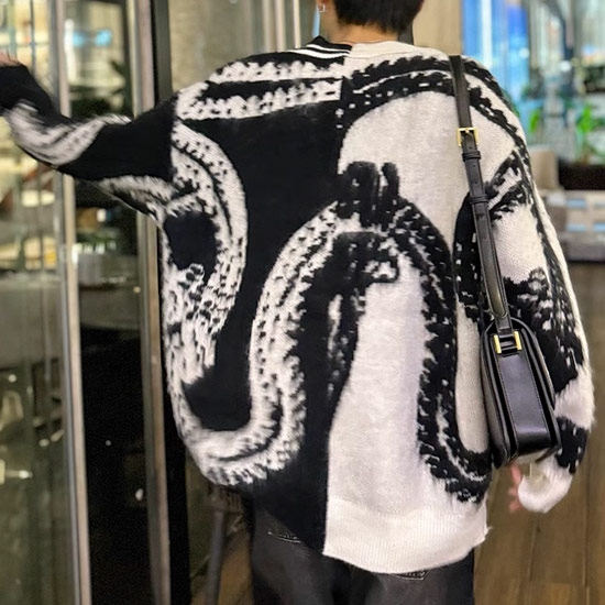 V系 カーディガン メンズ モード系 ニットカーディガン レディース