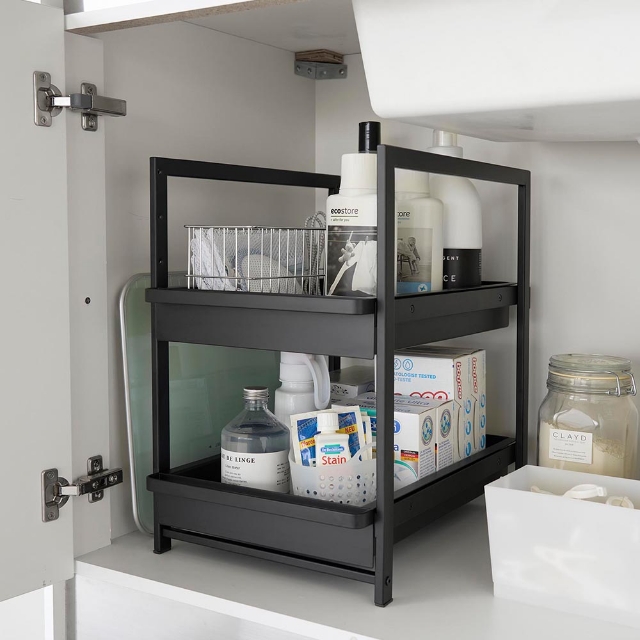 tower 山崎実業 収納棚 シンク下スライドラック タワー 2段 1460 1461