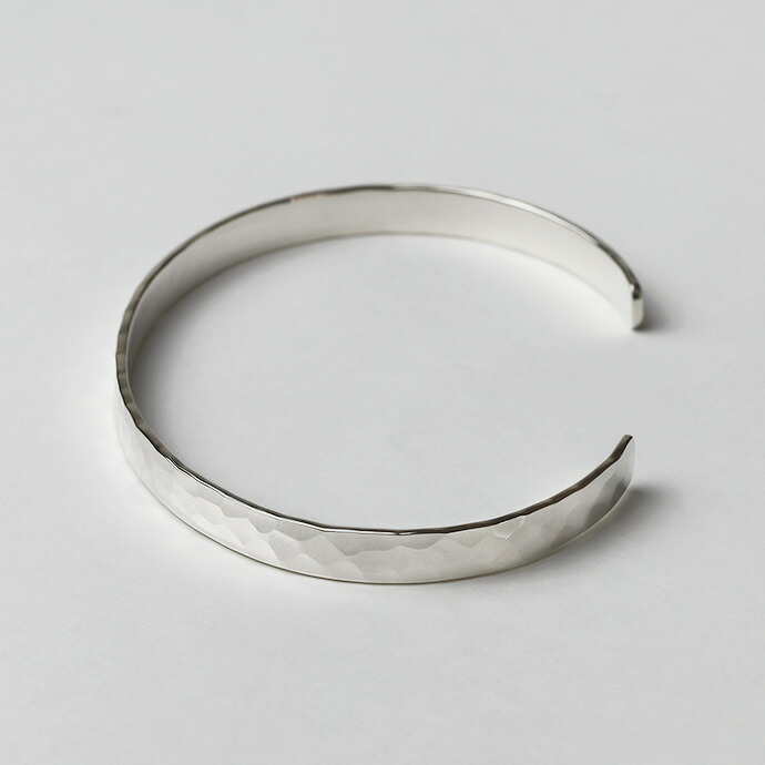 Binich（ビニッチ） ブレスレット メンズ シルバー925 槌目 平打ち