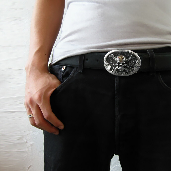 Binich（ビニッチ） シルバー925 ファイアスカル ベルトバックル