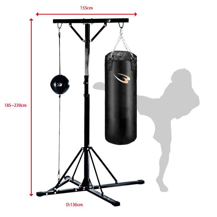 BODYMAKER（ボディメーカー） ファイティングスタンド4セット 130cm