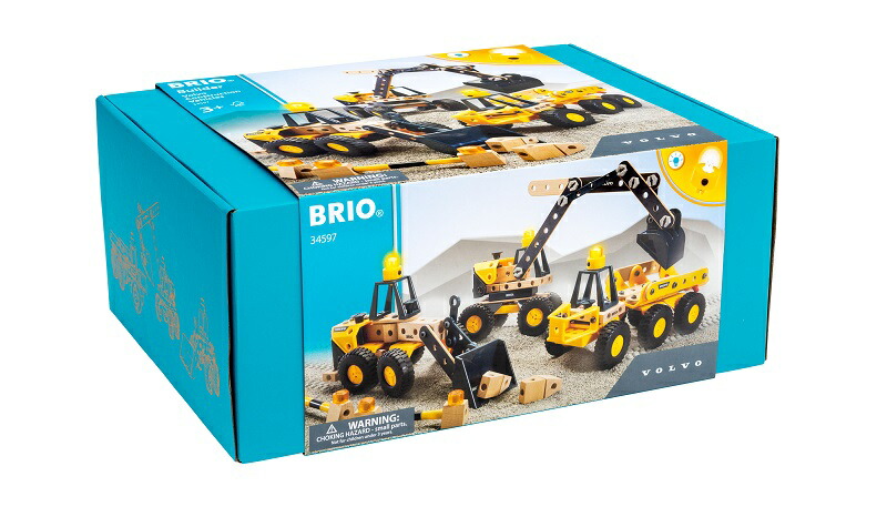 BRIO（ブリオ） ビルダー Volvo 工事用車両DXセット 34597 213ピース