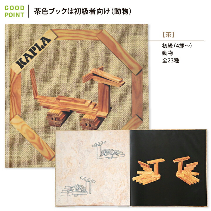 KAPLA（カプラ） KAPLAブロック280+白木アートブック｜木のおもちゃ