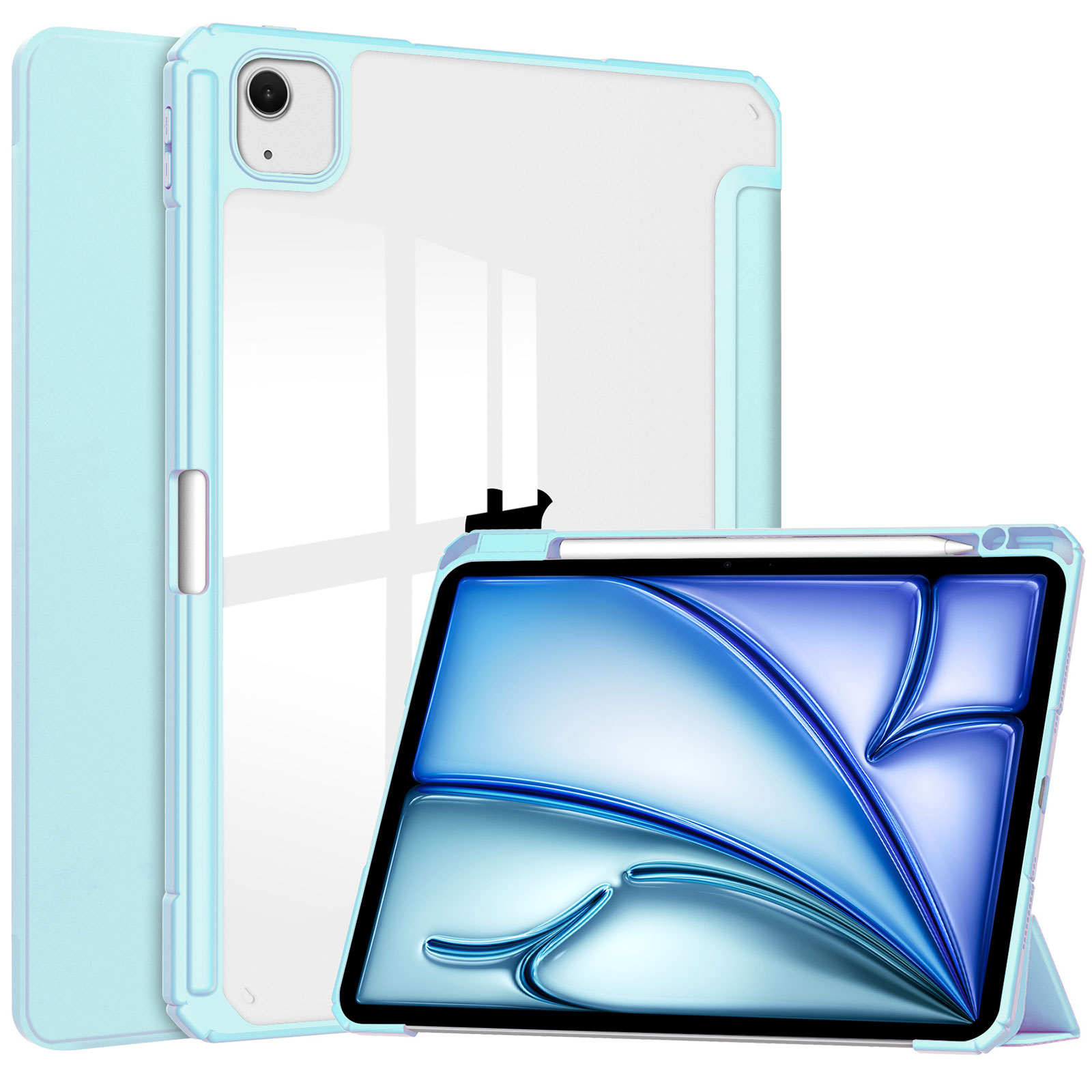Apple iPad Air 13インチ 2024春モデル ケース 耐衝撃 カバー TPU+