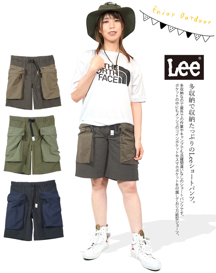 Lee（リー） ショートパンツ ビッグポケットショーツ カーゴパンツ