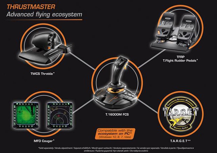 THRUSTMASTER Thrustmaster T.16000M FCS Flight Stick Joystick