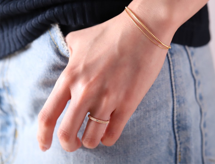 DEVAS 【土日限定4000円OFFクーポン有】 18金 リング k18 ピンキー