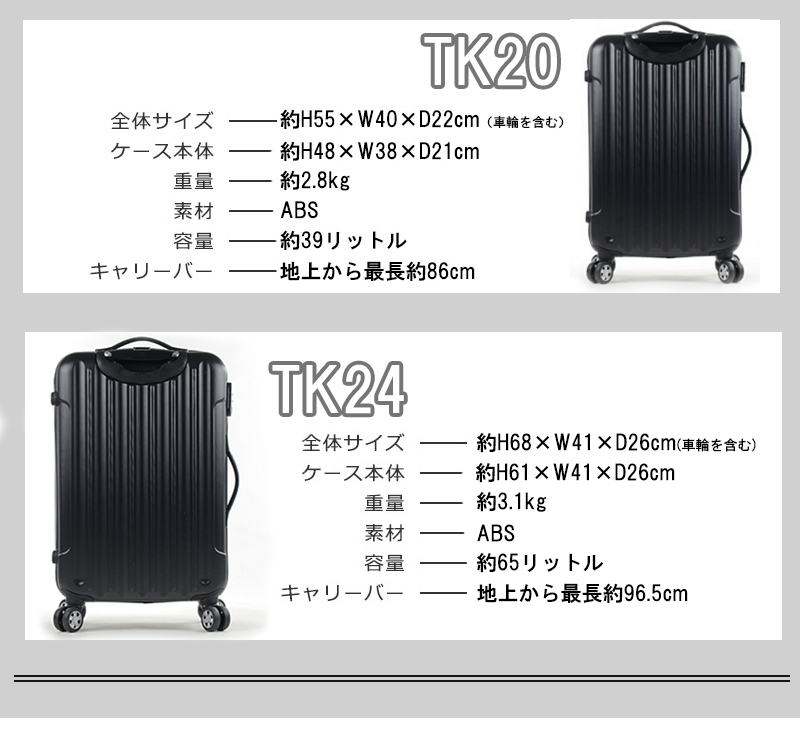 Transporter（トランスポーター） スーツケース Mサイズ 軽量 キャリー