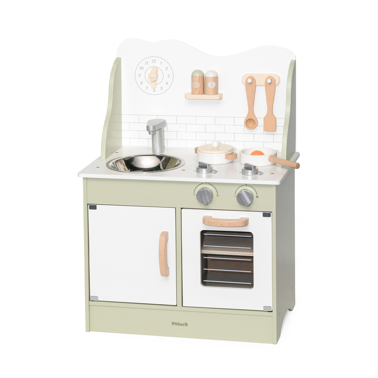 おままごとキッチン フォレストグリーン 木製 キッチン (対象年齢3才