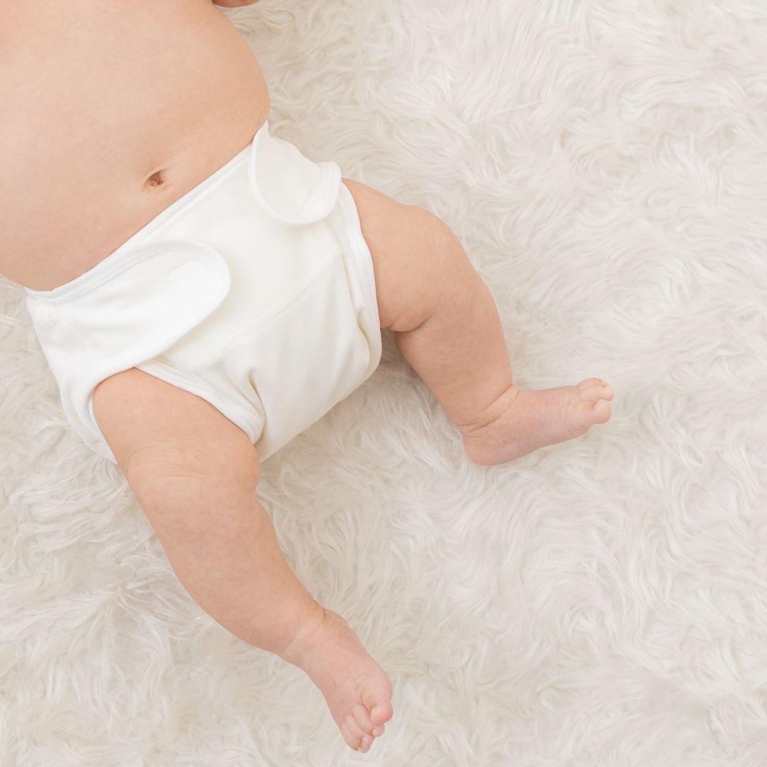 おむつカバー オムツカバー 布おむつ 50cm 60cm 70cm フリー 白 ピンク