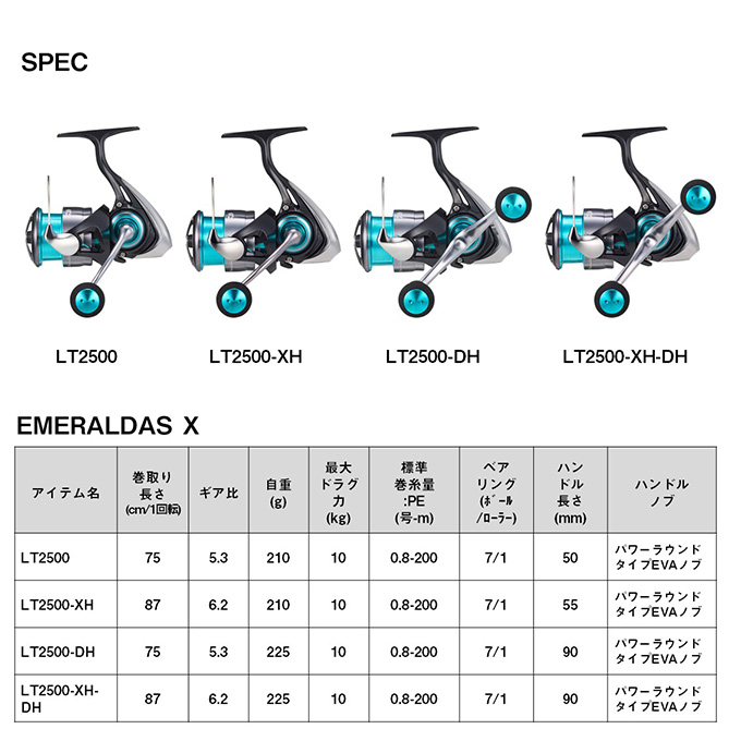 DAIWA（ダイワ） 【目玉商品】ダイワ 24 エメラルダス X LT2500-XH-DH