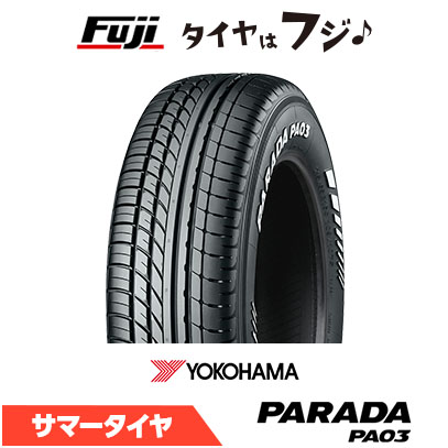 PARADA PA03 YOKOHAMA ヨコハマ ブラックレター 225/50R18 107/105H 夏