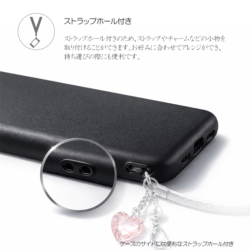 OPPO A55s 5G ケース カバー 黒 ブラック 耐衝撃 マット ソフトケース