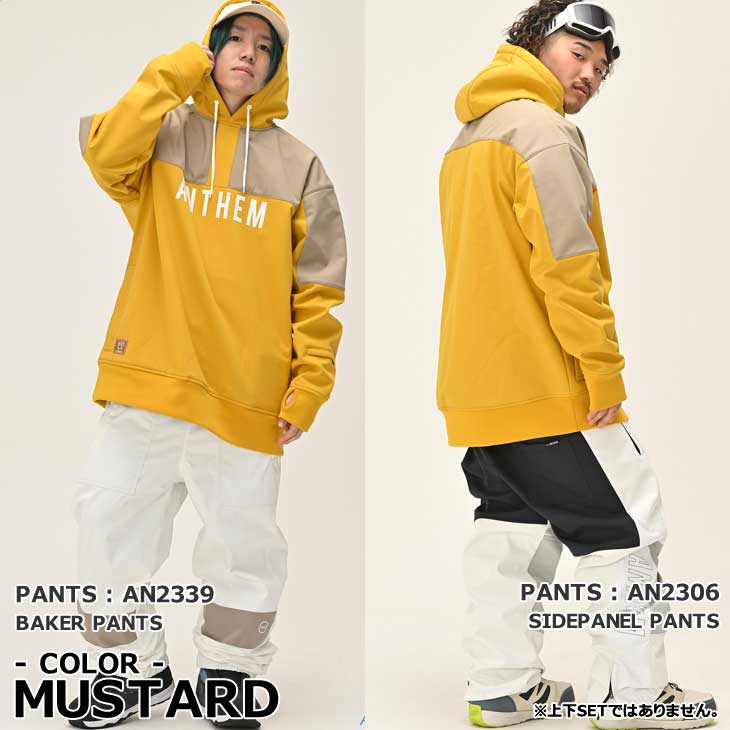 23-24 ANTHEM アンセム ウェアー 撥水パーカー SHOULDER PATCH HOODIE