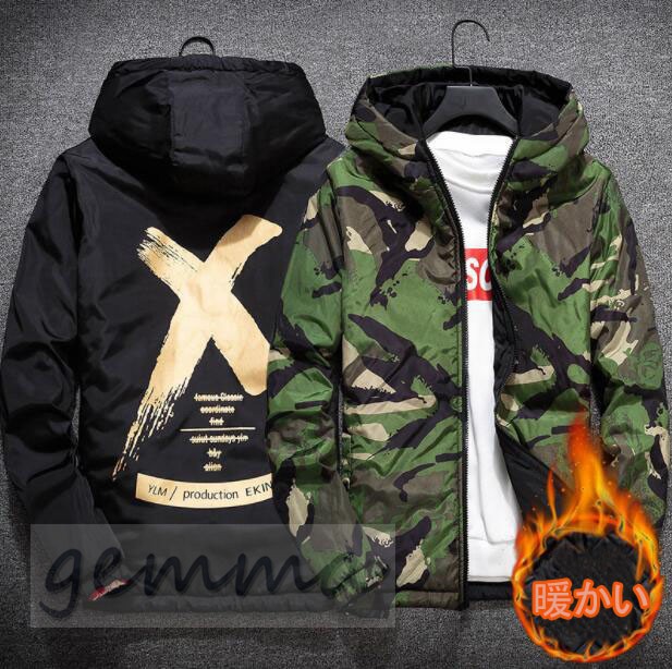 リバーシブル メンズ 迷彩柄 ジャンパー マウンテンパーカー メンズ