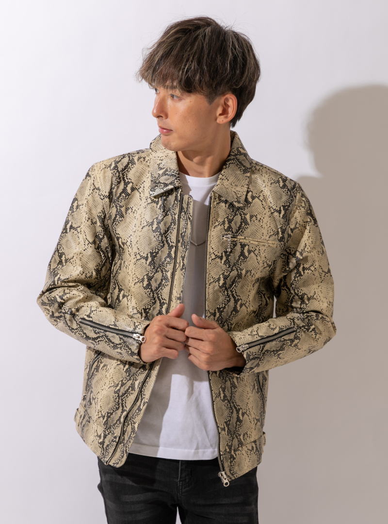 フリーダムレザー 革ジャン メンズ 本革 シングルライダース レザー