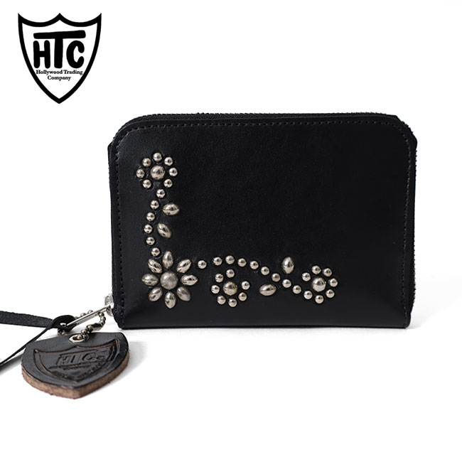 HTC BLACK エイチティーシーブラック スタッズ ラウンドファスナー