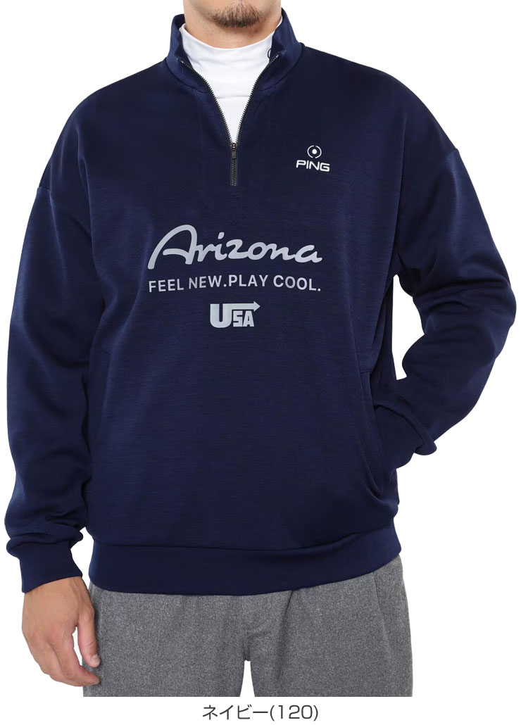 PING（ピン） ネイティブライン ピンカリハイゲージ ハーフジップ