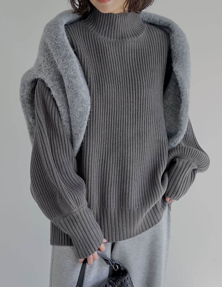 Re:EDIT（リエディ） ニット トップス 長袖 レディース M/L 10色 畦