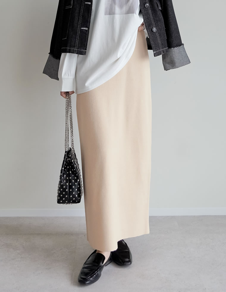 Re:EDIT（リエディ） スカート ロング丈 レディース 6色 低身長 洗える