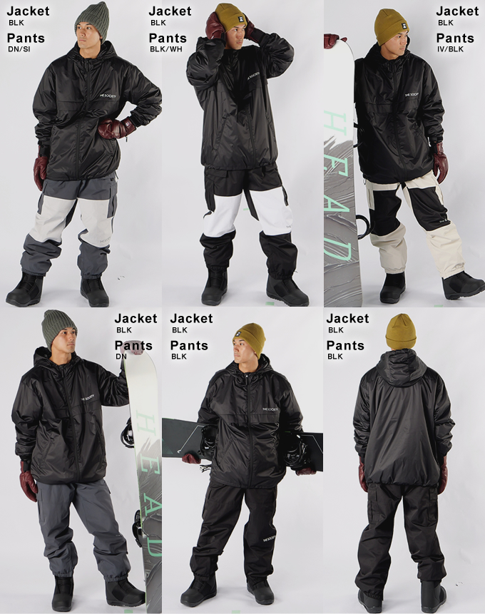 ザソサエティ THE SOCIETY スノーボードウェア 上下セット メンズ