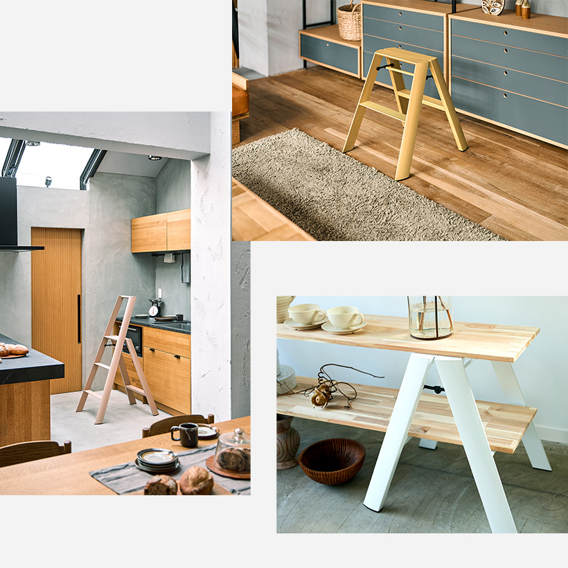 長谷川工業 lucano ルカーノ 踏み台 踏台 脚立 インテリア スツール